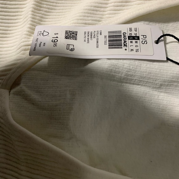 GARAGE STELLA SEAMLESS TANK - V NECK TANK RIBBED - Picture 3 of 6